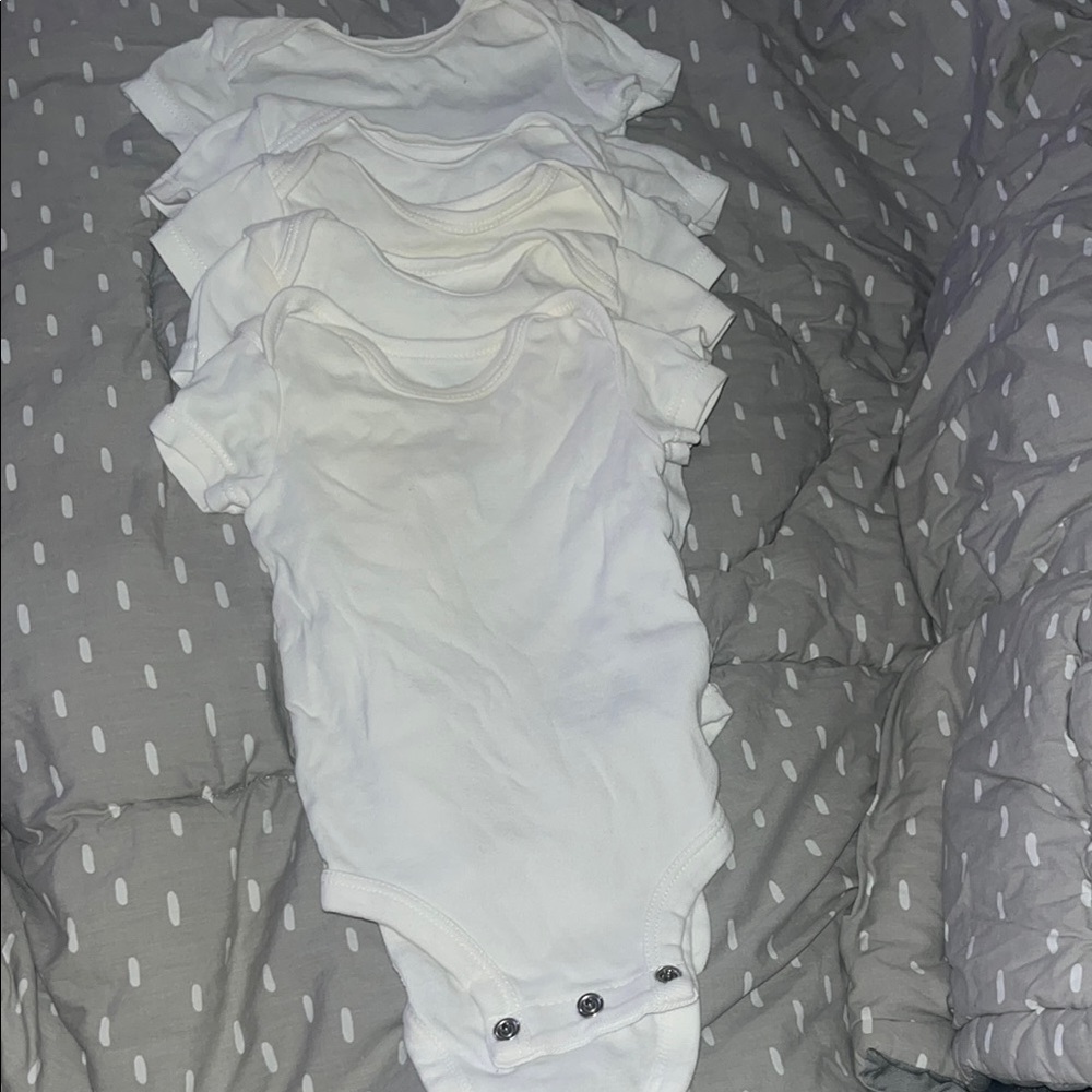 Carter's Soft White Bodysuit Set